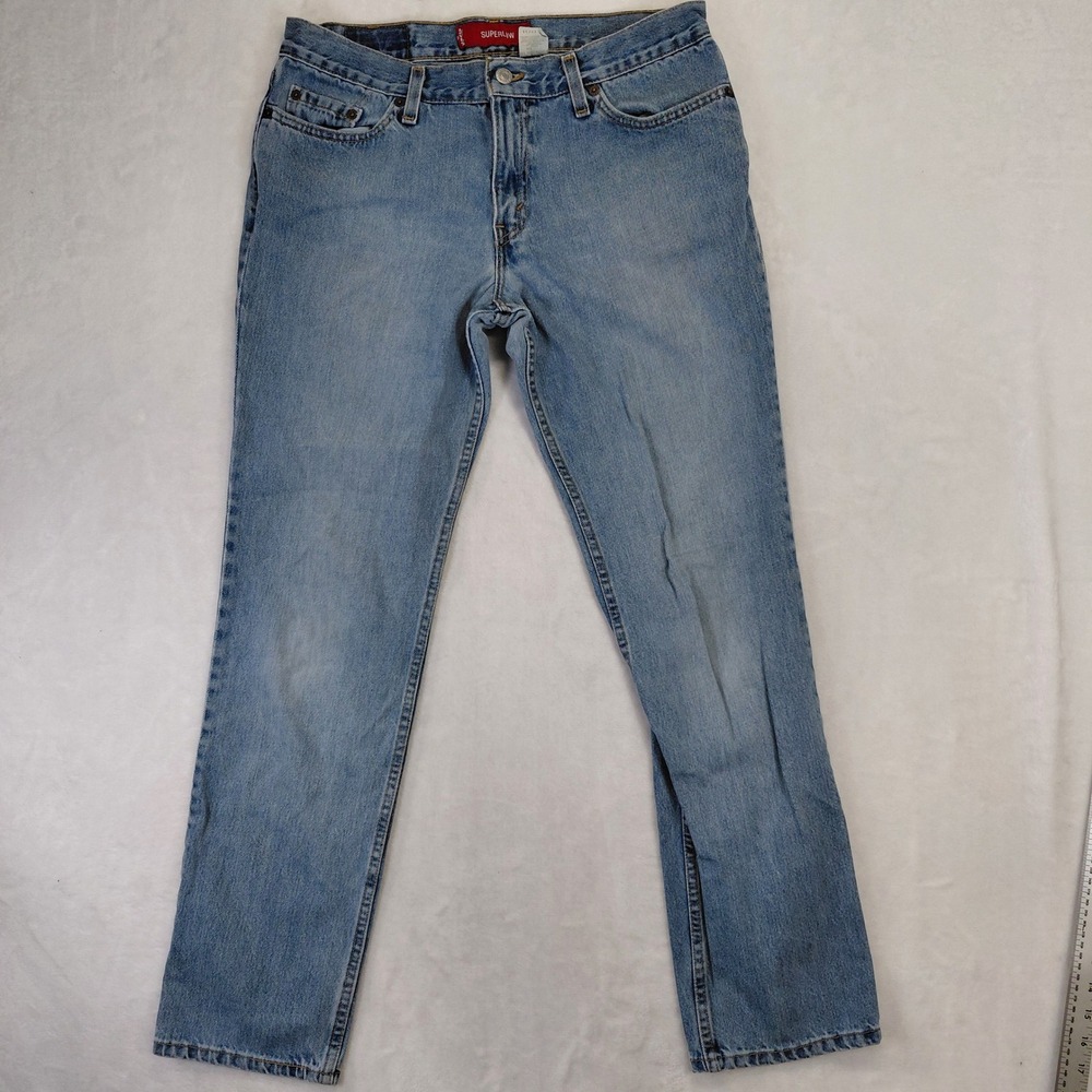 Levis 507 Superlow Slim Jeans‎ Womens 11M Light Wash Vintage Made in USA 32x29